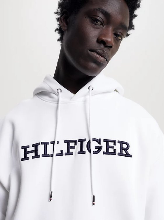 Luxusní Monotype Embro mikina, Bílá barva, L, XL