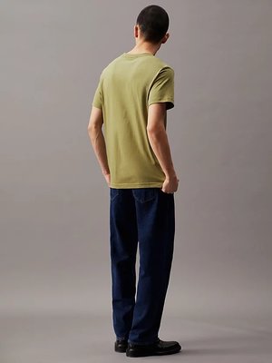 CK Embro Badge triko – Calvin Klein Jeans, Zelená barva Muži