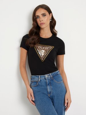 GUESS – Triangle Leo Triko, Černá barva