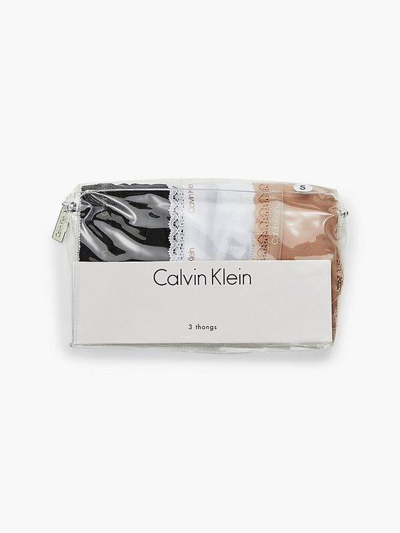000QD3802E-FIY tanga 3pk – Calvin Klein Underwear Ženy