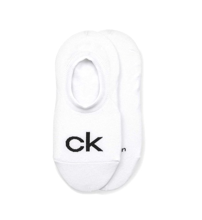 Calvin Klein Jeans – Ponožky CKJ Logo, Bílá barva