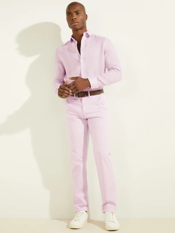 Módní Collar košile, Fialová barva, 2022