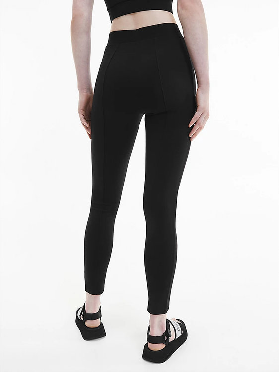 Calvin Klein Jeans, Černá barva Shrunken logo legíny