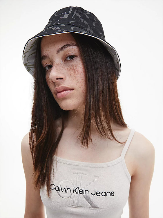 Módní Sleek Bucket klobouk, Bílá, Černá barva, 2022