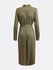 Crystal košilové šaty Khaki, Zelená barva Ženy