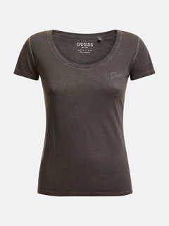 Luxusní Script logo tričko, Šedá barva, XS, S, M, L