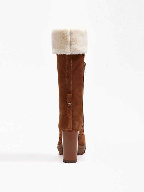 Módní Timoty kozačky, Hnědá barva, 2022