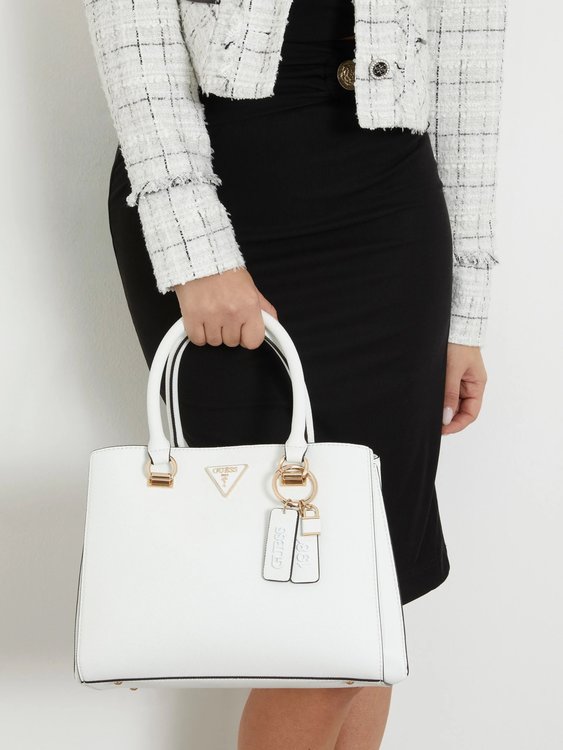 Módní Noelle Girlfriend střední kabelka, Bílá barva, 2024