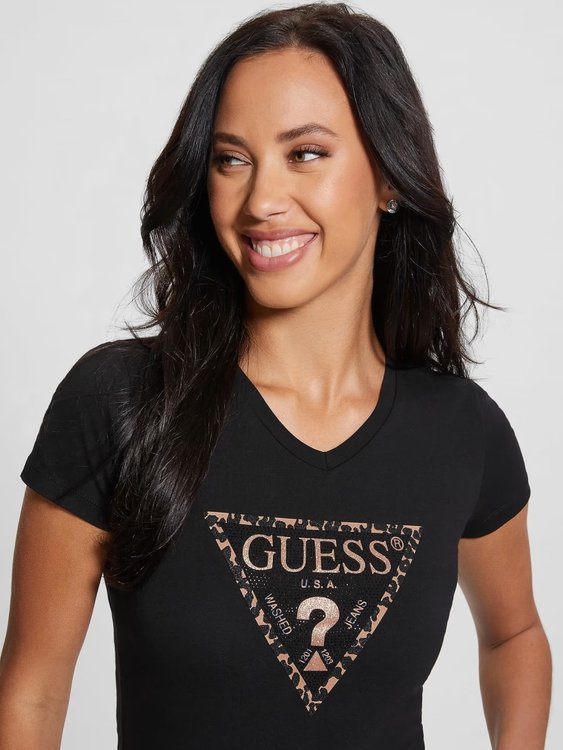 Leo Triangle triko Černá barva Ženy