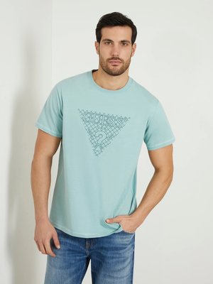 GUESS – Triangle Embro triko, Modrá barva