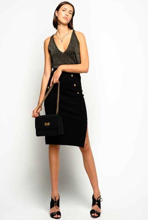 Vanatu sukně Černá barva Ženy