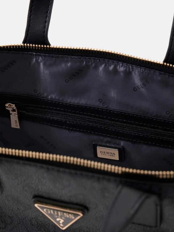 Módní Follie shopper kabelka, Černá barva, 2026