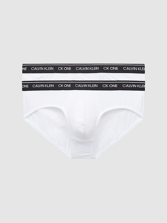 Calvin Klein Underwear – Ck One 2 Pack  Slipy, Bílá barva