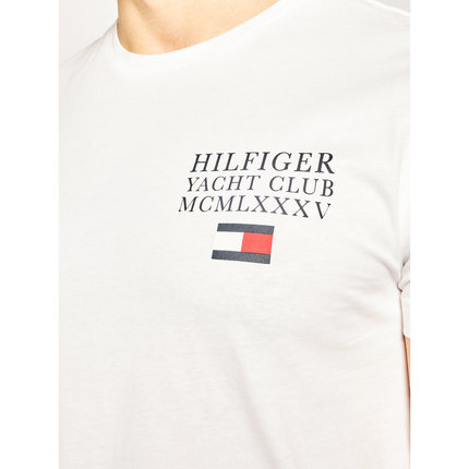 Módní TH Logo Triko, Bílá barva, 2020