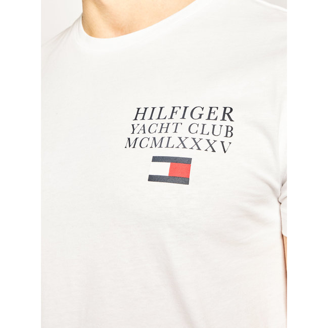 Módní TH Logo Triko, Bílá barva, 2020