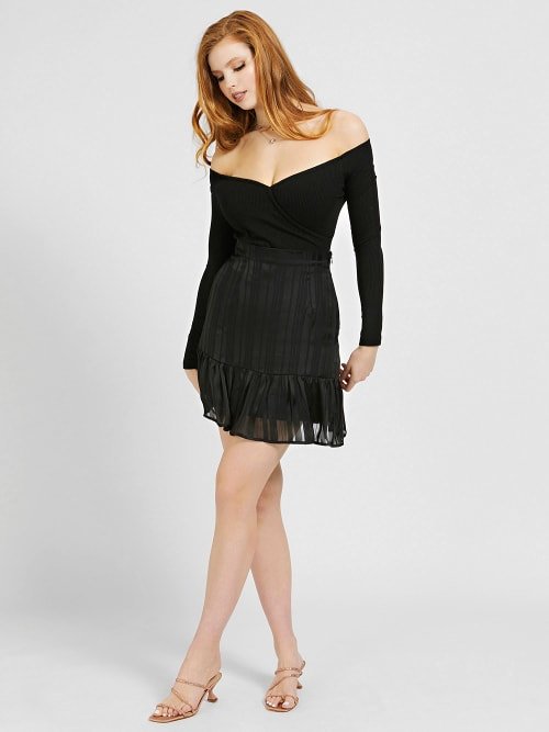 Sukně – Guess, Černá barva Ženy