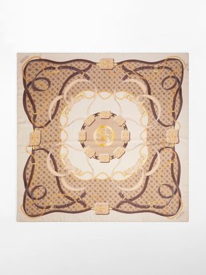 Guess – Kefiah šála, Béžová, Hnědá, Krémová barva