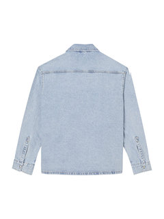 Luxusní Oversized denim košile, Modrá barva, M, L, XL