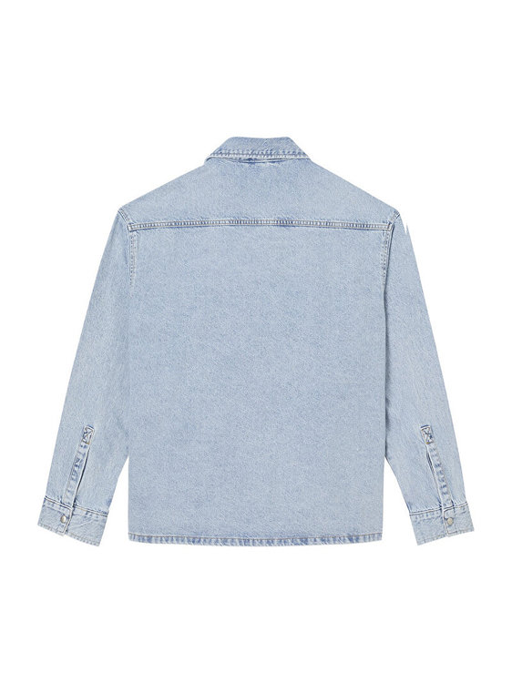 Luxusní Oversized denim košile, Modrá barva, M, L, XL