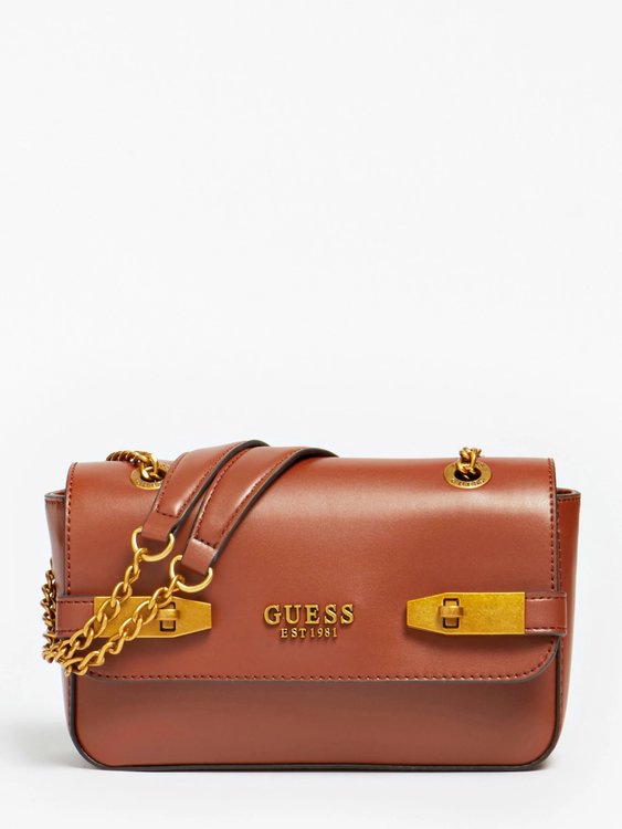 Guess – Maime hobo crossbody, Hnědá barva