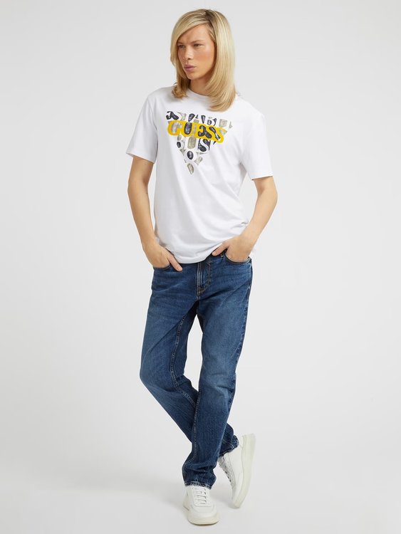 Módní Blurri triko, Bílá barva, 2023