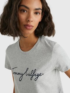 Luxusní Heritage Graphic triko, Šedá barva, M