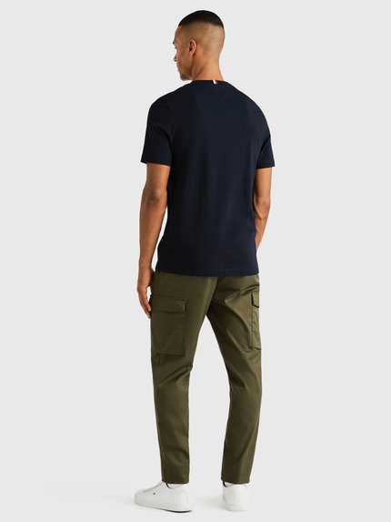 Módní Monogram triko, Modrá barva, 2024