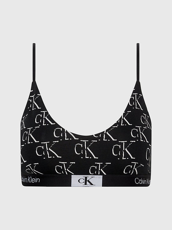 Calvin Klein Underwear – 1996 Cotton podprsenka, Černá barva