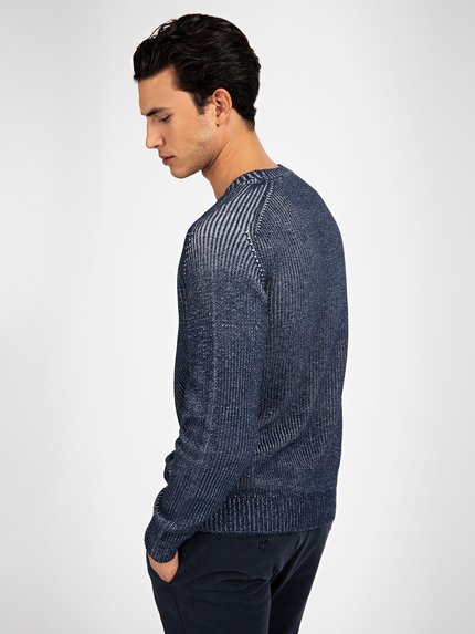 Módní Raglan svetr, Modrá barva, 2021, 2020