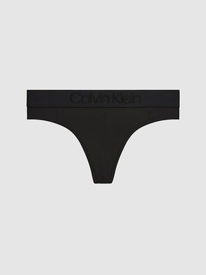 Calvin Klein Underwear – Tanga Tonal Logo, Černá barva