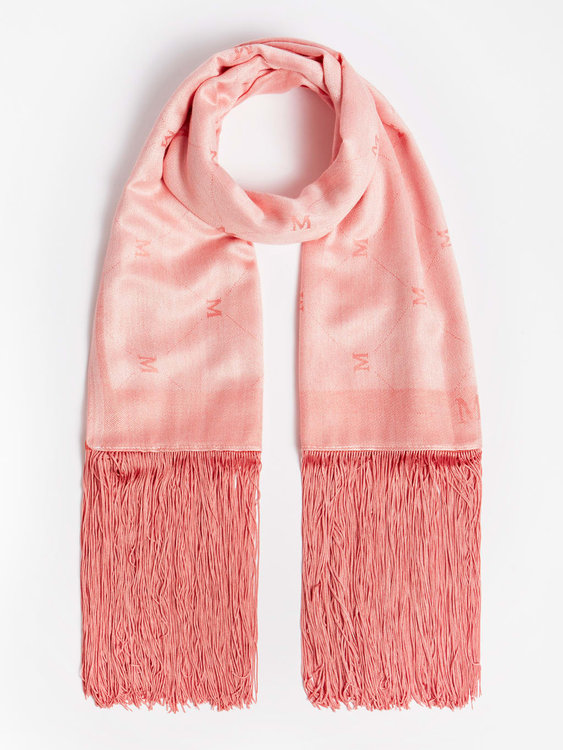 Módní Jacquard šála, Červená, Růžová barva, 2021