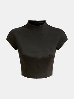 Luxusní Francesca top, Černá barva, S, M 1