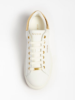 Luxusní Melania tenisky, Bílá, Zlatá barva, 36, 37, 38, 39, 40