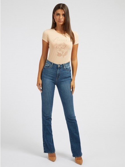 Módní Rose triko, Béžová barva, 2022