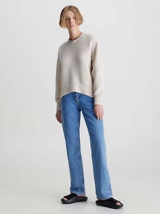 Módní Ottoman mikina, Krémová barva, 2023