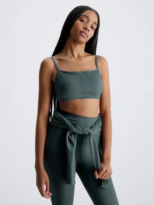 Calvin Klein Performance – Sports podprsenka, Šedá barva