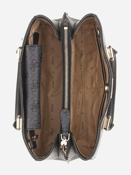 Módní Noelle 4g logo kabelka, Černá barva, 2024, 2023