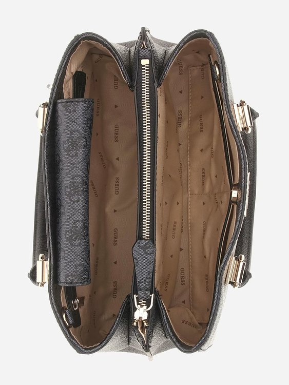 Módní Noelle 4g logo kabelka, Černá barva, 2024, 2023