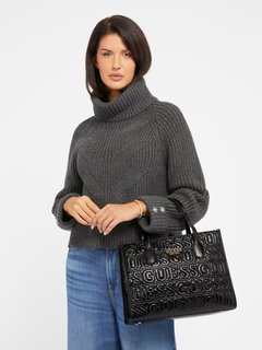 Luxusní Silvana kabelka, Černá barva, T/U