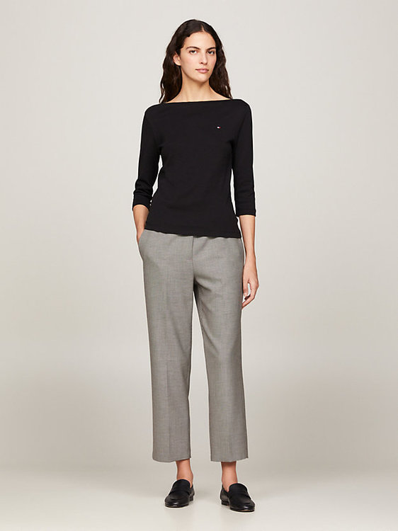 New Cody Slim triko – Tommy Hilfiger, Černá barva Ženy