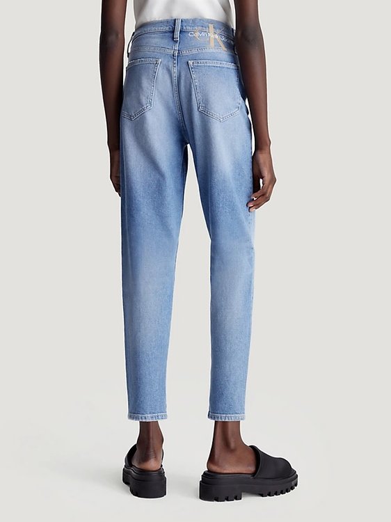 Mom jeans – Calvin Klein Jeans, Modrá barva Ženy