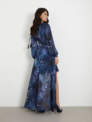 Farrah šaty 2v1 – GUESS, Modrá barva Ženy