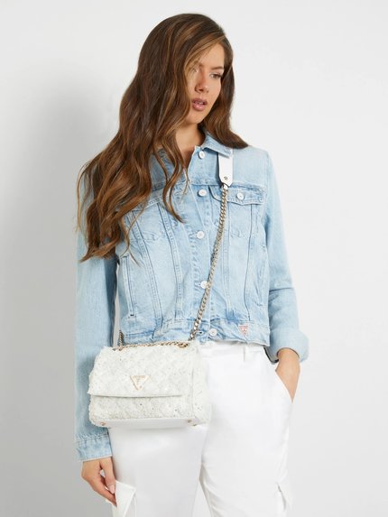 Módní Rianee Quilt crossbody, Bílá, Krémová barva, 2024