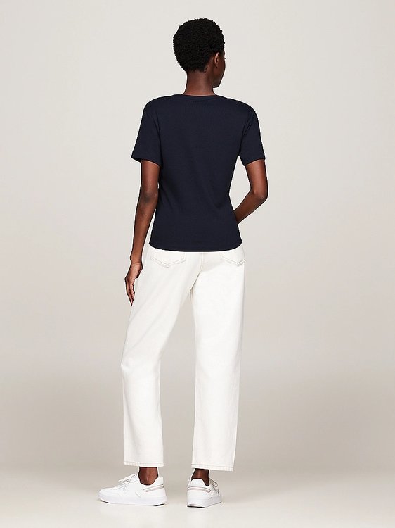 Luxusní Slim Cody V triko, Modrá barva, S, M, L