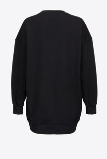 Organic logo mikinové šaty – Pinko, Černá barva Ženy, Ženy