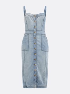 Puma denim šaty Modrá barva Ženy