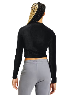 Velvet top – Calvin Klein Jeans, Černá barva Ženy