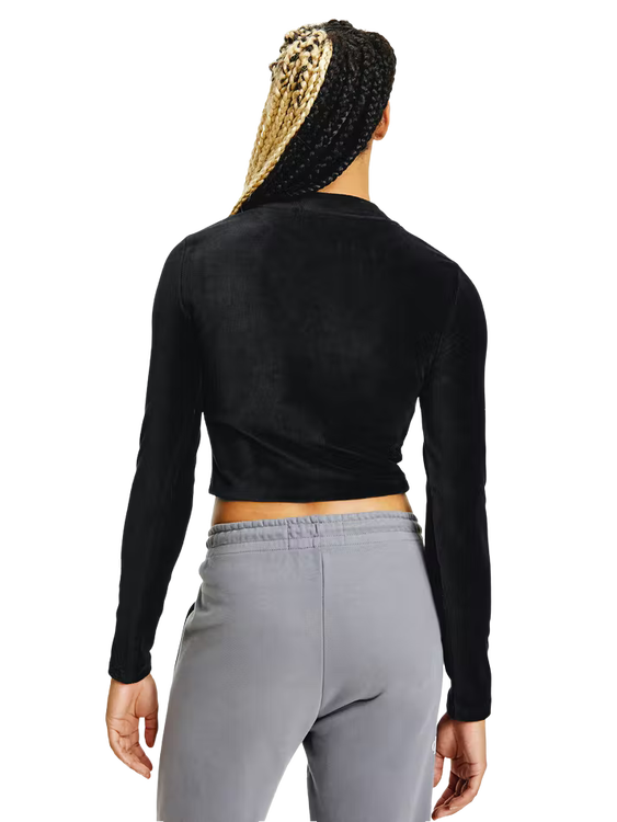 Velvet top – Calvin Klein Jeans, Černá barva Ženy