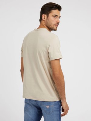 Classic Pima triko – GUESS, Béžová barva Muži