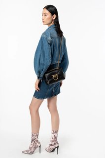 Pinko, Černá barva Love Mini Puff kabelka